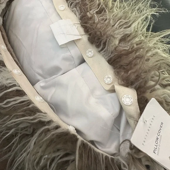 Pottery Barn faux fur pillow & insert - Picture 15 of 16